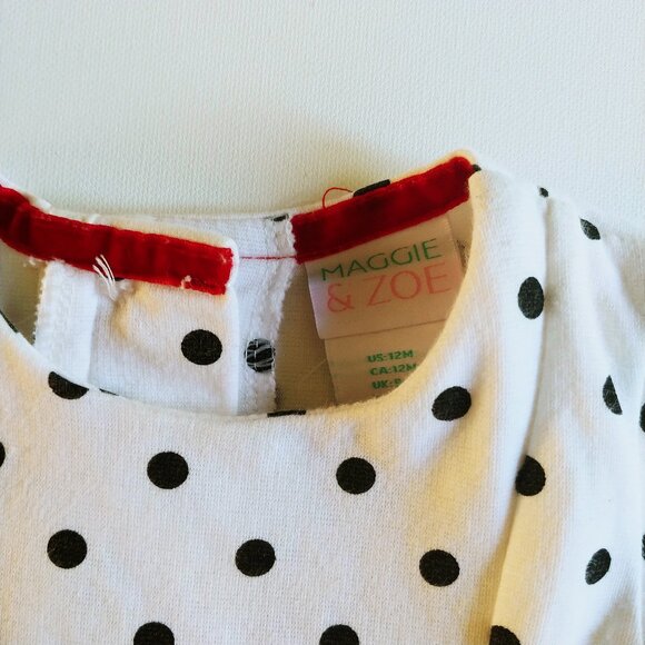 Maggie & Zoe Short-Sleeved Polka-Dot Dress 12 months - Picture 7 of 10